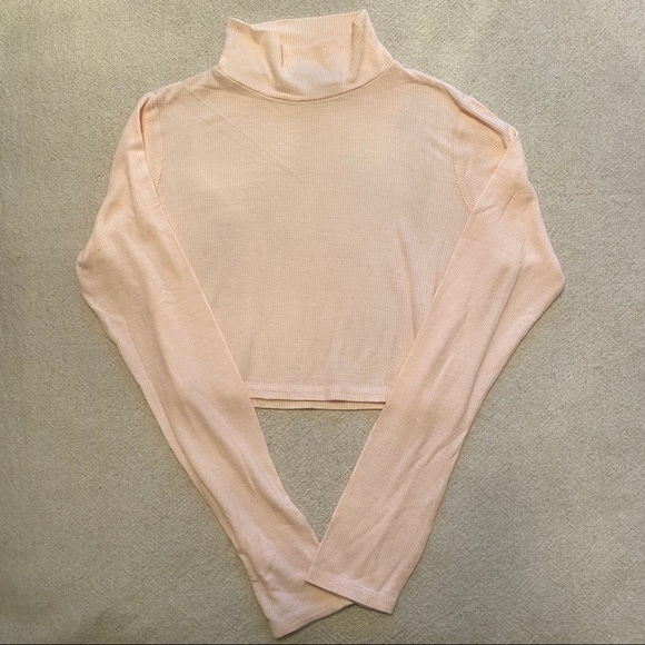 MISSGUIDED Ribbed Blush Crop Top - Picture 2 of 4